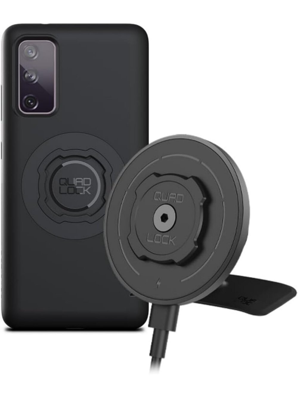 Universal Car Phone Holder Kit with Magnetic Wireless Charger & Case for Galaxy